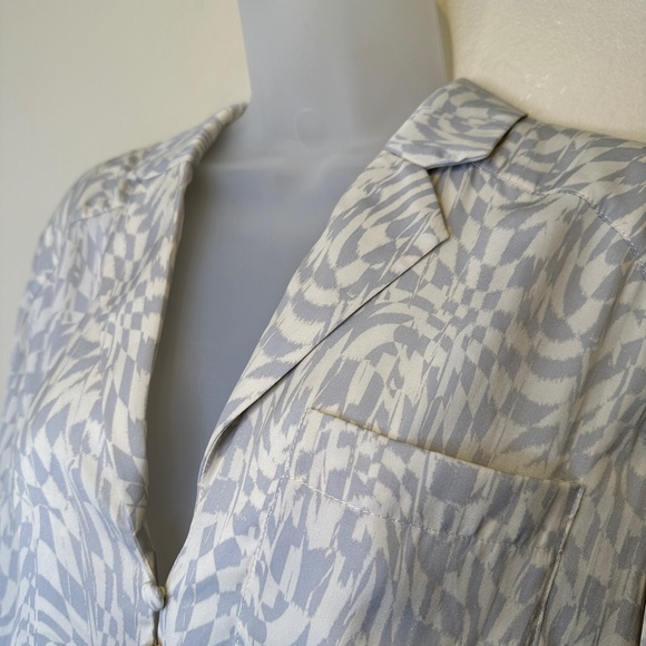 FP NWOT Beatrice Psychedelic Print Open Front Slit Design Retro Vibes Disco Top - Picture 5 of 15